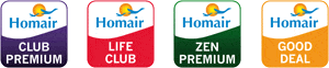 Homair vakantietypes