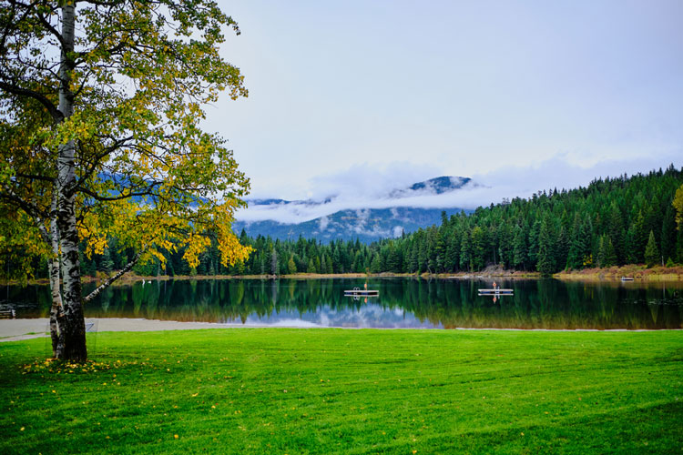 Lost lake in Whistler, Canada