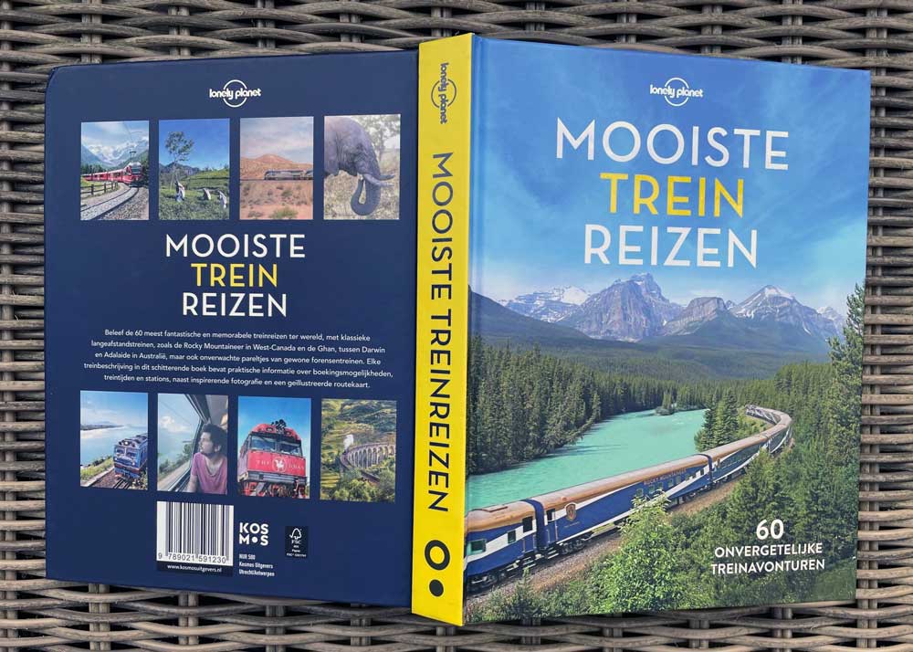 Boek van Lonely Planet over treinreizen over de hele wereld