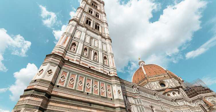 bezoek aan Giotto's Campanile in Florence